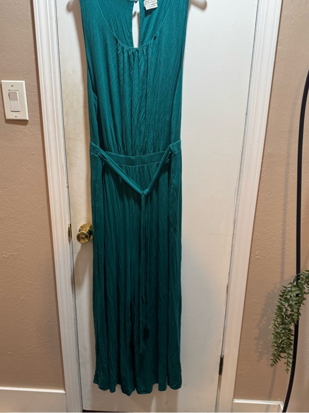 Preowned Anthropologie Meadow Rue Wide Leg Jumpsuit Size XL